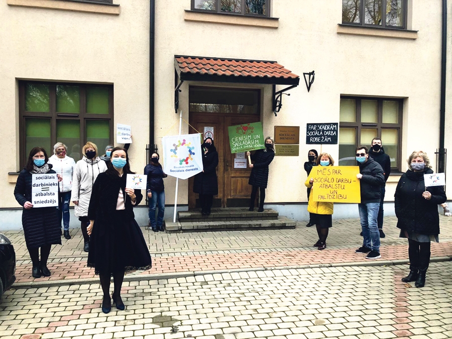 Protesta akcijā aktualizē sociālā darba nozīmi