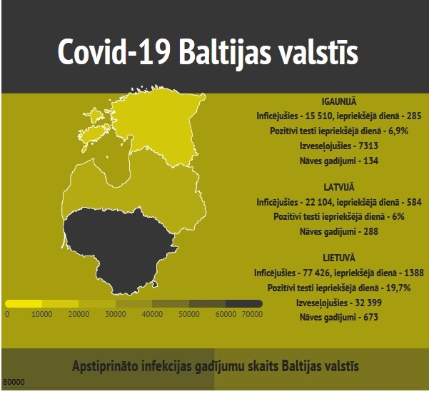 Lietuvā no mājas drīkst iziet tikai tad, ja patiešām nepieciešams