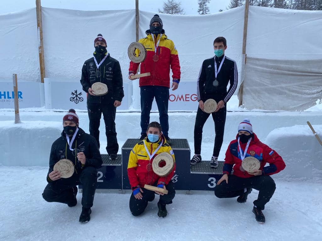 Dāvis Kaufmanis U23 vērtējumā Pasaules junioru čempionātā bobslejā otrajā vietā