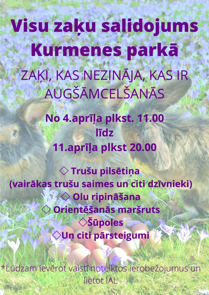 Visu zaķu salidojums Kurmenes parkā