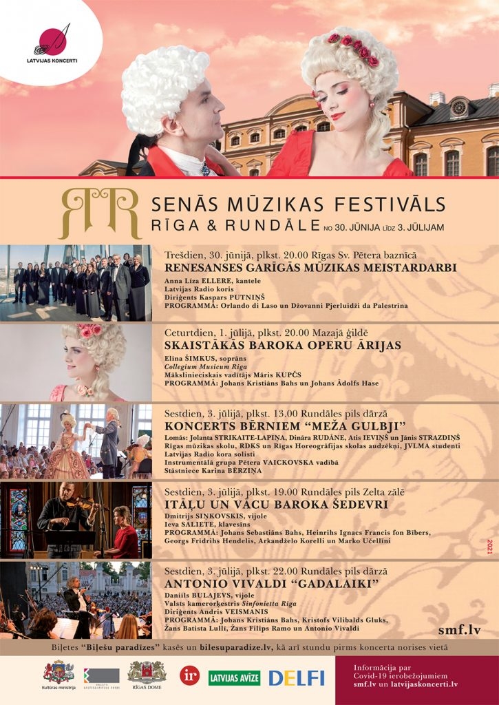 Senās mūzikas festivāls Rundāles pilī