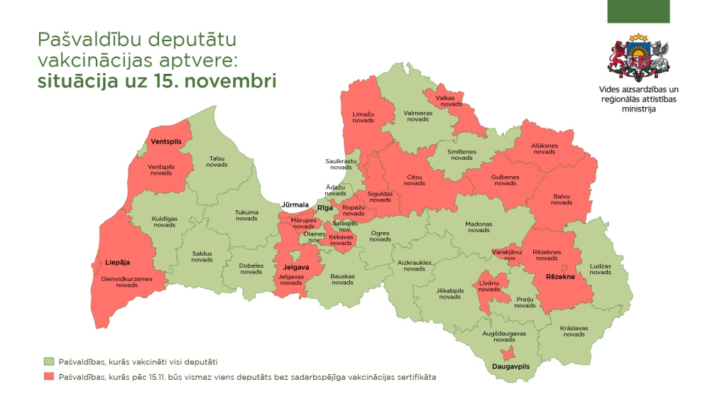 Pašvaldībās 92% no deputātiem pēc 15. novembra varēs turpināt pildīt darba pienākumus