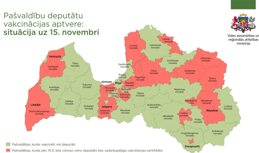 Pašvaldībās 92% deputātu pēc 15. novembra varēs  turpināt pildīt darba  pienākumus; Bauskas  novadā – visi 100%