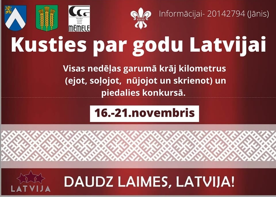 Kustēšanās izaicinājums novadniekiem